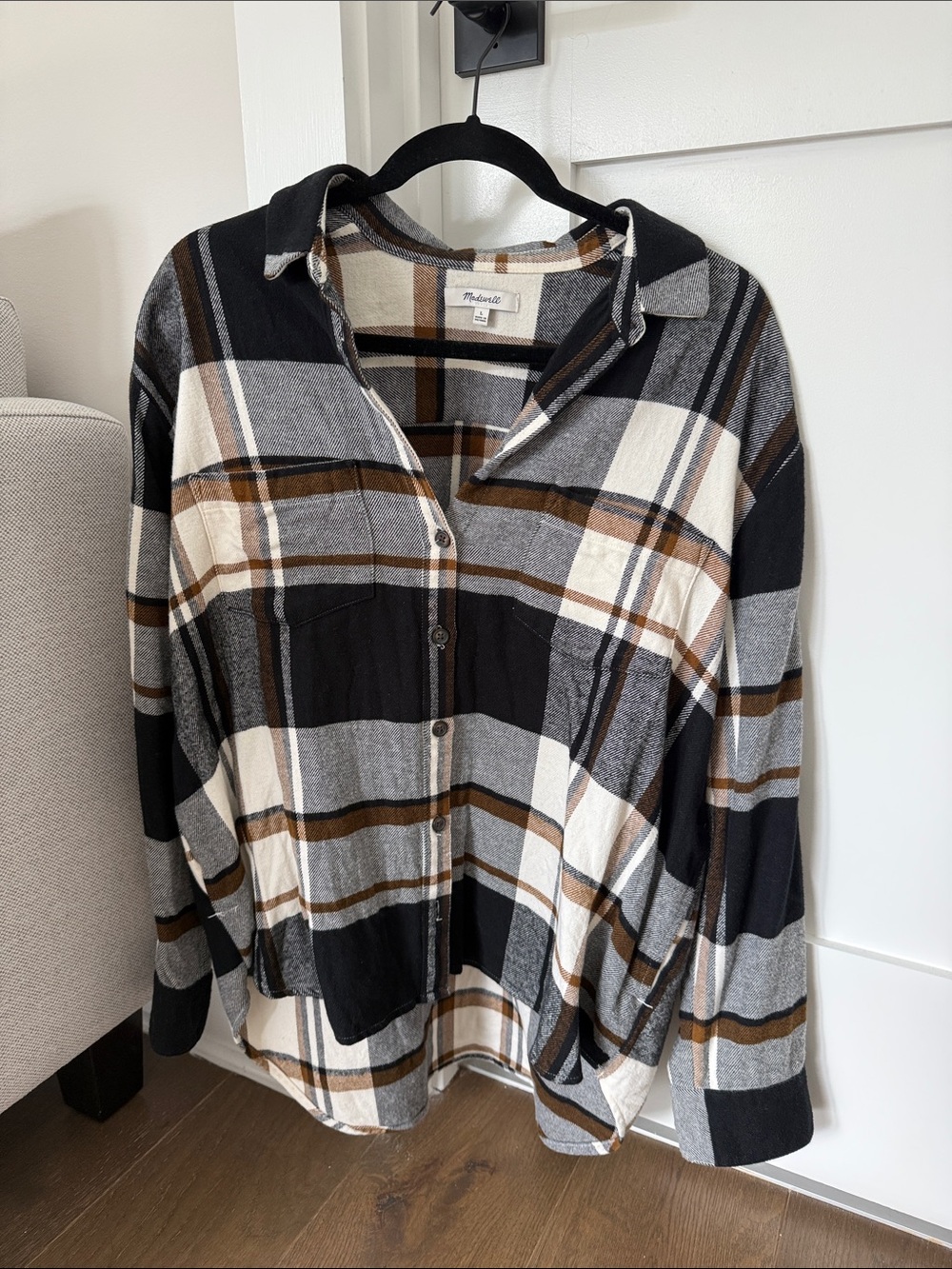 Madewell plaid button down
